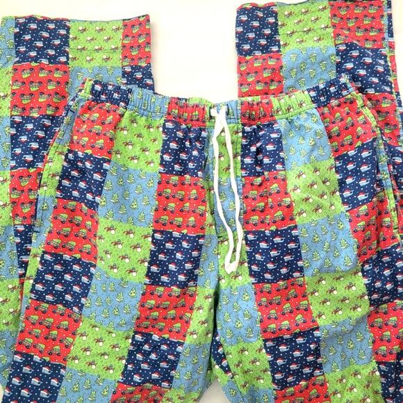 Vineyard Vines Med holiday patchwork cotton pajama bottoms - Picture 1 of 3